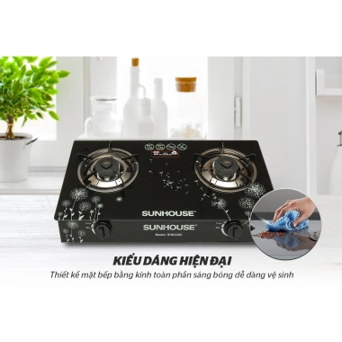 Bếp Gas Đôi Dương Kính SUNHOUSE SHB3.365/SHB3.336/SHB3.226 - Giá 889.000, Bảo Hành 12 Tháng 5