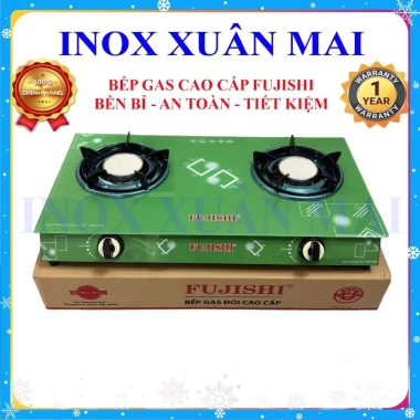 Bếp Gas Đơn Đôi Hồng Ngoại Kính Cường Lực, Đầu Đốt Nhôm Fujishi 229.000 VND 2