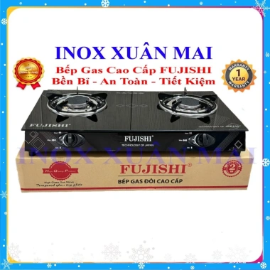 Bếp Gas Đơn Đôi Hồng Ngoại Kính Cường Lực, Đầu Đốt Nhôm Fujishi 229.000 VND 3
