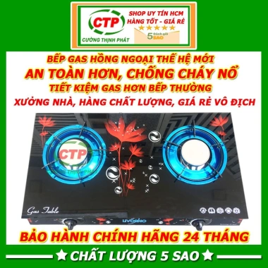 Bếp Gas Đơn Đôi Hồng Ngoại Mặt Kính Cường Lực Tiết Kiệm Gas FUJISHI LIVORNO TANAKY Giá 225.800₫ 3