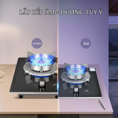 Bếp Gas Đơn GZ499 Cảm Biến 9 Đầu Đốt ĐỒNG Cao Cấp - Hẹn Giờ Ngắt, Bảo Hành Chính Hãng, Giá 1,1 Triệu
