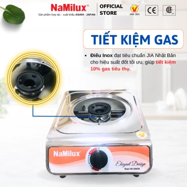 Bếp Gas Đơn NaMilux NH-260ASM/NA-300ASM 3kW Hàng Chính Hãng - Giá 449k, Tiết Kiệm Năng Lượng, Nấu Nhanh