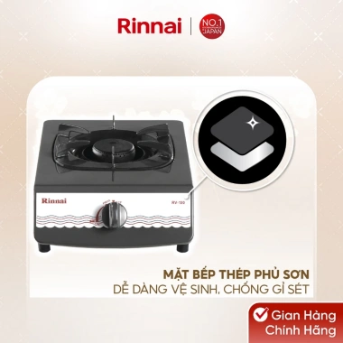 Bếp gas đơn Rinnai RV-150(G) mặt bếp men, kiềng men, dùng bình gas lớn – Giá ưu đãi 463.540₫ 5