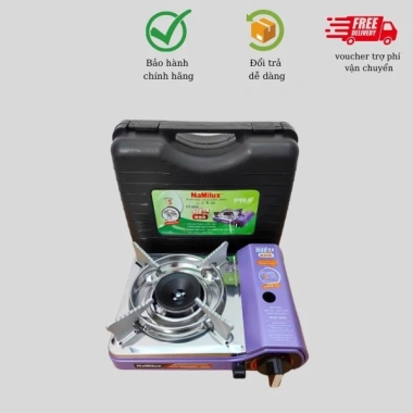 Bếp gas du lịch Namilux Pro Tiny 2.221PS: Nhỏ gọn, lửa cháy lớn, van chống nổ 2S, hộp nhựa 9
