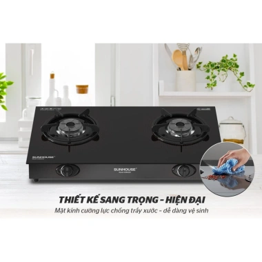 Bếp Gas Dương Kính SUNHOUSE SHB2.023/2.025/2.106 - Bảo Hành 12 Tháng, Bếp Đôi Tiết Kiệm Ga, Giá 545.000 VND 2