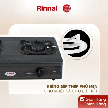 Bếp gas dương Rinnai RV-360 GMN - Mặt bếp men, kiềng bếp men, giảm giá 20% chỉ 990.000đ
