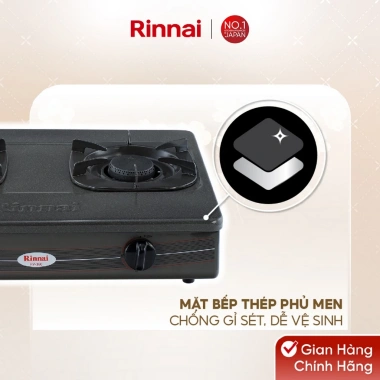 Bếp gas dương Rinnai RV-360 GMN - Mặt bếp men, kiềng bếp men, giảm giá 20% chỉ 990.000đ