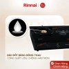 Bếp gas dương Rinnai RV-3.615GL(FM) - mặt bếp kính sang, kiềng bếp men bền, giảm 21% chỉ 1.951.180₫ 3