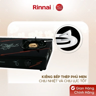 Bếp gas dương Rinnai RV-3.615GL(FM) - mặt bếp kính sang, kiềng bếp men bền, giảm 21% chỉ 1.951.180₫ 4 Bếp gas dương Rinnai RV-3.615GL(FM) - mặt bếp kính sang, kiềng bếp men bền, giảm 21% chỉ 1.951.180₫ 4