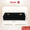 Bếp gas dương Rinnai RV-3.715GL - Mặt kính, kiềng men bền, giảm 20% còn 2.09 triệu 6