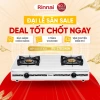 Bếp gas dương Rinnai RV-375(SW)N - Bếp inox, kiềng men, giảm 20% - Giá 1.250.480VND