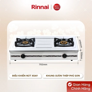 Bếp gas dương Rinnai RV-375(SW)N - Bếp inox, kiềng men, giảm 20% - Giá 1.250.480VND 6