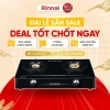 Bếp gas dương Rinnai RV-6 Double Glass – Mặt kính sang, kiềng men bền, giảm giá 22% còn 2.274.580₫ 10
