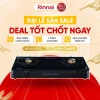 Bếp gas dương Rinnai RV-7 Double Glass mặt bếp kính, kiềng bếp men - Giá giảm 22% 2.490.180 VNĐ