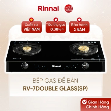 Bếp gas dương Rinnai RV-7 Double Glass mặt kính, kiềng men - giảm 19% chỉ 2.490.180₫ 2 Bếp gas dương Rinnai RV-7 Double Glass mặt kính, kiềng men - giảm 19% chỉ 2.490.180₫ 2