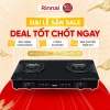 Bếp gas dương Rinnai RV-715Slim GL-D mặt kính, kiềng men Giá ưu đãi 2.842.400₫