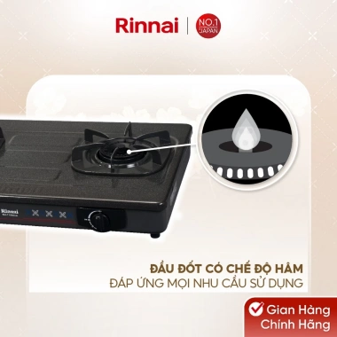 Bếp gas dương Rinnai RV-715Slim(G) mặt bếp men, kiềng bếp men, giảm giá 1.755.600₫ 4