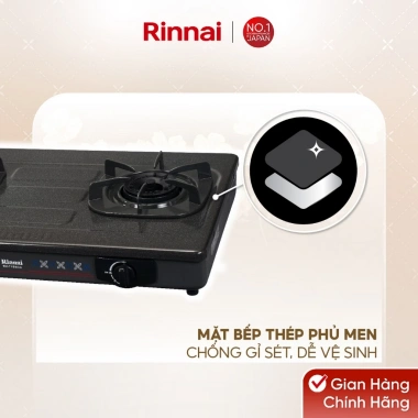 Bếp gas dương Rinnai RV-715Slim(G) mặt bếp men, kiềng bếp men, giảm giá 1.755.600₫ 5