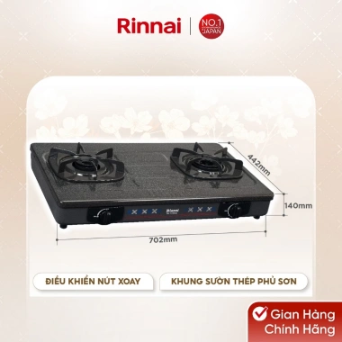 Bếp gas dương Rinnai RV-715Slim(G) mặt bếp men, kiềng bếp men, giảm giá 1.755.600₫ 6