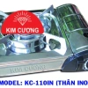 Bếp Gas Mini Cao Cấp Inox Kim Cương KC-110 3.1kW 1.3kg - Van Ngắt Gas An Toàn - Giá 229.000đ 3