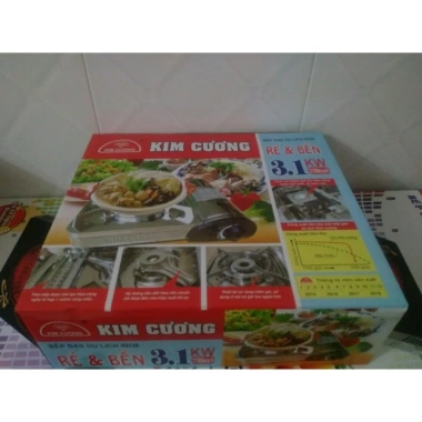 Bếp Gas Mini Cao Cấp Inox Kim Cương KC-110 3.1kW 1.3kg - Van Ngắt Gas An Toàn - Giá 229.000đ