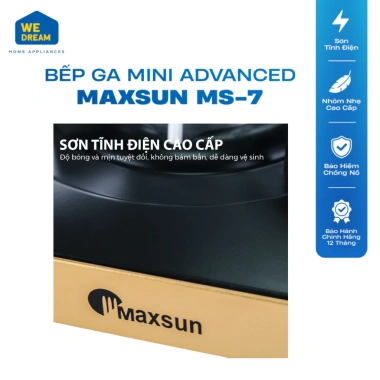 Bếp Gas Mini Maxsun MS-7 2.900W Sơn Tĩnh điện, Chống Nổ - Hàng Chính Hãng, Giá chỉ 559.000₫ 3