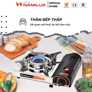 Bếp Gas Mini NaMilux NH-032PS - Đầu Đốt Cyclone, Tiết Kiệm Gas, Van Ngắt An Toàn, 2.4kW, Giá 409.000 (Hàng Chính Hãng) 6
