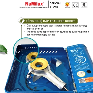 Bếp Gas Mini NaMilux NH-P2.911PS Du Lịch Xanh 2.6kW Van Inline Cut - Giá chỉ 339.000, Hàng Chính Hãng 4