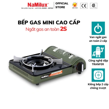 Bếp Gas Mini NaMilux NH-P3.320PF Van Ngắt An Toàn 2.6kW Hàng Chính Hãng Giá ưu đãi 309k