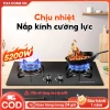 Bếp gas Tixx 5.200W 2 bếp - Tiết kiệm, nắp kính cường lực, dễ vệ sinh, 999.000₫