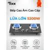 Bếp gas Tixx 5.200W 2 bếp - Tiết kiệm, nắp kính cường lực, dễ vệ sinh, 999.000₫ 2