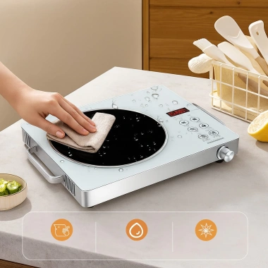 Bếp Gốm Hồng Ngoại KMZ G98 2.200W Không Kén Nồi Không Bức Xạ Tiết Kiệm Điện