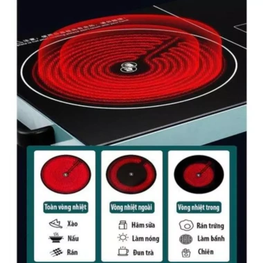 Bếp Gốm TATAMI Cao Cấp Cảm Ứng 3.500W Đa Chức Năng, Không Kén Nồi, Tiết Kiệm Điện - 329.000 VND 5