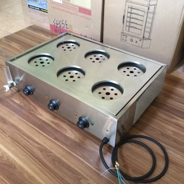 Bếp hấp dimsum 6 xửng 4.5kW - Lò hấp bánh bao, xíu mại, há cảo, chỉ 3,5 triệu