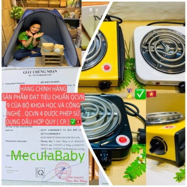 Bếp hơ lá trầu mini điện, tay cầm cách nhiệt chống giật, kèm cây muối chườm mắt thảo dược