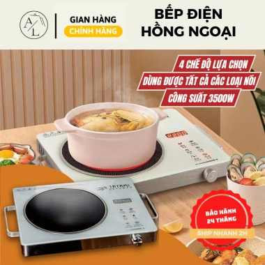 Bếp hồng ngoại 3.500W đơn và đôi không kén nồi, bảo hành 24 tháng, giá 329.000 đồng