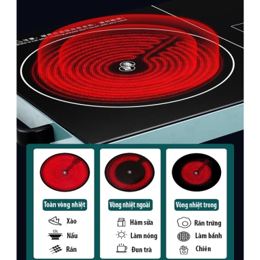 Bếp hồng ngoại 3.500W đơn và đôi không kén nồi, bảo hành 24 tháng, giá 329.000 đồng 3 Bếp hồng ngoại 3.500W đơn và đôi không kén nồi, bảo hành 24 tháng, giá 329.000 đồng 3