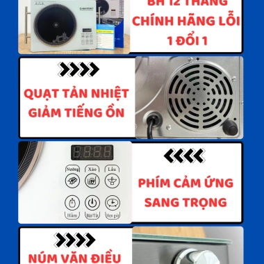 Bếp hồng ngoại Chefman 2.200W - Nấu mọi loại nồi, bảo hành 12 tháng, giảm còn 399.000₫ 5 Bếp hồng ngoại Chefman 2.200W - Nấu mọi loại nồi, bảo hành 12 tháng, giảm còn 399.000₫ 5