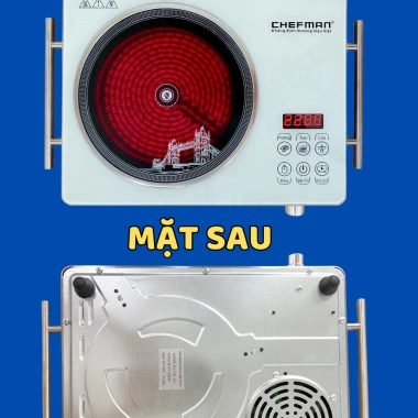 Bếp hồng ngoại Chefman 2.200W - Nấu mọi loại nồi, bảo hành 12 tháng, giảm còn 399.000₫