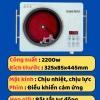 Bếp hồng ngoại Chefman 2.200W - Nấu mọi loại nồi, bảo hành 12 tháng, giảm còn 399.000₫ 8