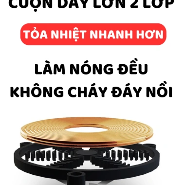 Bếp hồng ngoại Chefman 2.200W - Nấu mọi loại nồi, bảo hành 12 tháng, giảm còn 399.000₫