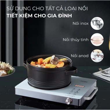 Bếp hồng ngoại PTLUXURY 3.500W đa năng, không kén nồi, không bức xạ, tiết kiệm điện, giá 339.000 VND