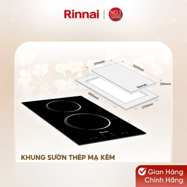 Bếp hồng ngoại Rinnai RB-3.012E-ZB 3.000W mặt kính Ceramic - Giá ưu đãi 5.875.100₫ 6