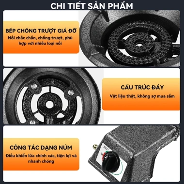 Bếp khè gas công nghiệp mini, nhẹ, công suất lớn, đun nhanh - Giá chỉ 508.000 VND 7
