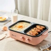 Bếp Lẩu Nướng 2 in 1 2 Ngăn Màu Hồng - Siêu Chống Dính, An Toàn, Dễ Dùng, 240k 8