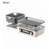 Bếp lẩu nướng Bear 2 ngăn DKL-E22W1 cao cấp, tháo rời gấp gọn, công suất lớn 2.05 triệu 2