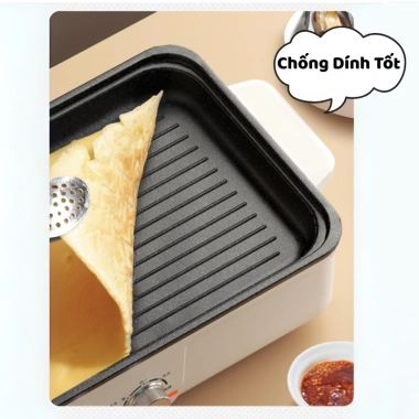 Bếp Lẩu Nướng Điện CHANGHONG 2 Ngăn 1.500W – Nấu Lẩu, Nướng, Xào, Dễ Vệ Sinh, Giá 569.000đ