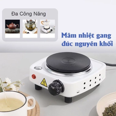 Bếp Mini 500W Pha Trà Cà Phê - Công suất lớn, đun sôi nhanh, phù hợp mọi nồi 5