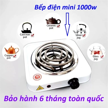 Bếp nhỏ hơ mẹ và bé 1.000W - Tăng giảm nhiệt độ, bảo hành 6 tháng, giá ưu đãi 119.300 VND 7