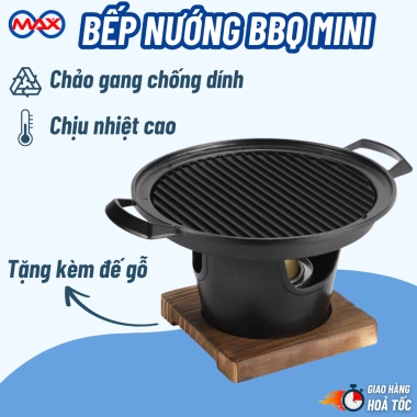 Bếp Nướng Cồn Mini Không Khói BBQ Phong Cách Nhật - Đa Năng, Tiết Kiệm Nhiên Liệu